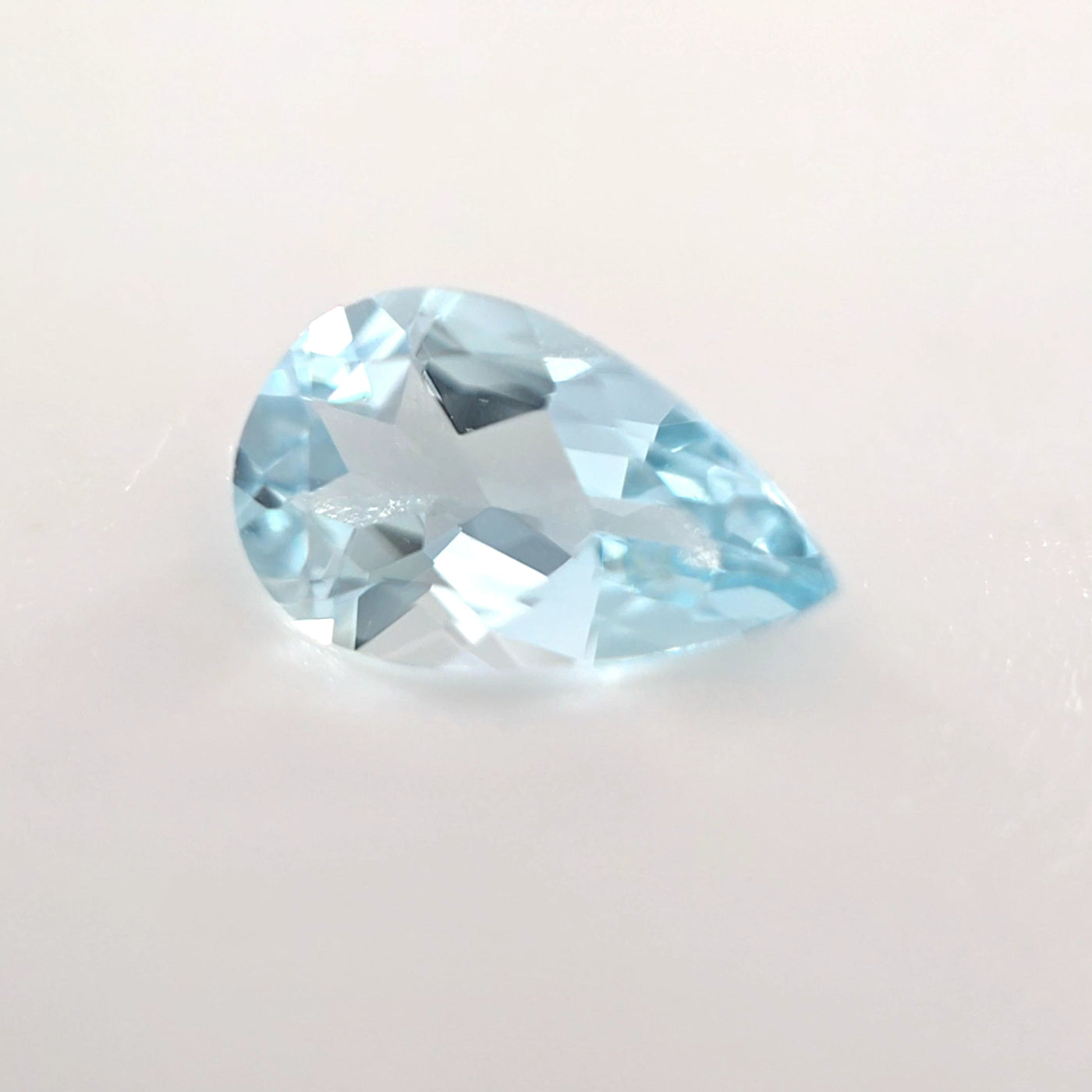 Aquamarine Pear Cut 0.54 Ct – Light Sky Blue Natural Beryl