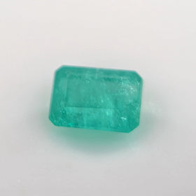 Emerald Step Cut 0.22 Ct – Vibrant Green Natural Emerald