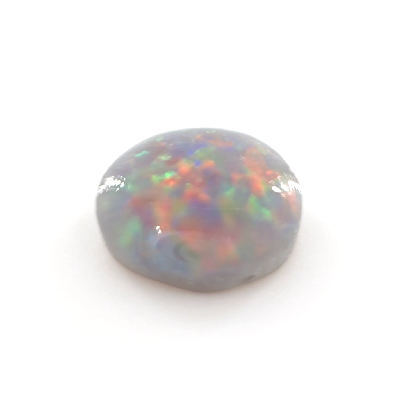Lightning Ridge Dark Opal Round Cabochon 0.38 Ct – Australian Natural Opal