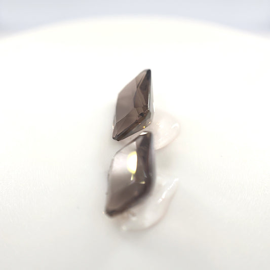 3.83 Ct Tw Smoky Quartz Matched Pair Rectangle Cut – Smoky Brown