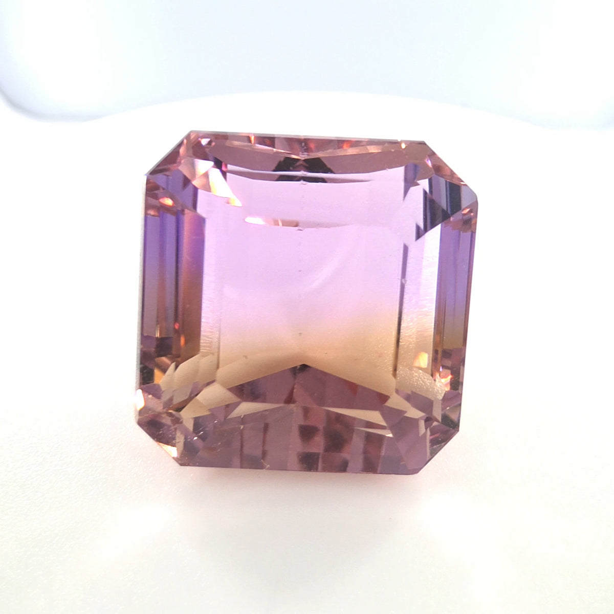 Natural Ametrine Square Emerald Cut 27.13 Ct – Purple & Gold
