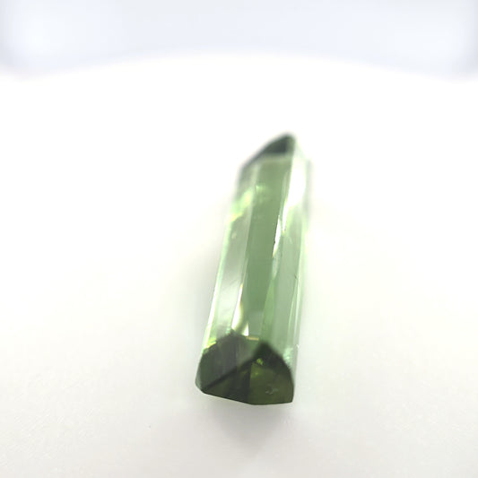 8.50 Ct Green Tourmaline Emerald Cut – Elongated Crystal Form