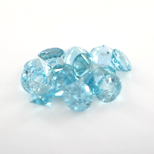 Blue Zircon Parcel 2.33 Ct – Aqua Blue 14 Stone Parcel