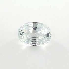 White Zircon Oval Cut 1.50 Ct – Bright Colorless Zircon