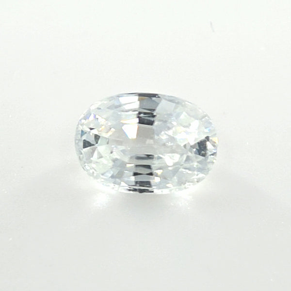 White Zircon Oval Cut 1.50 Ct – Bright Colorless Zircon