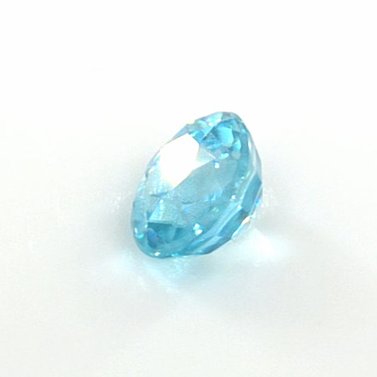 Sky Blue Zircon Round Cut 0.93 Ct – Bright Blue Zircon
