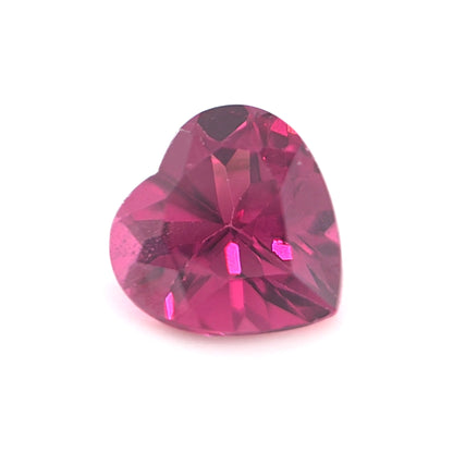 Rhodolite Garnet Heart Cut 0.97 Ct – Raspberry Red Natural Garnet