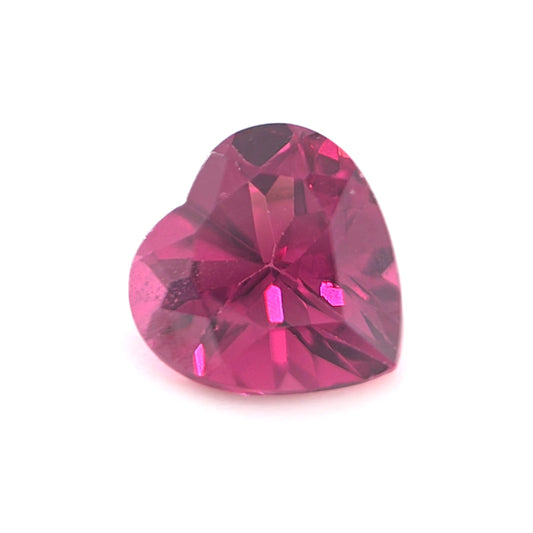 Rhodolite Garnet Heart Cut 0.97 Ct – Raspberry Red Natural Garnet