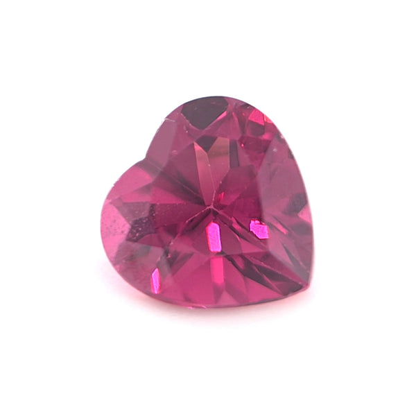 Rhodolite Garnet Heart Cut 0.97 Ct – Raspberry Red Natural Garnet