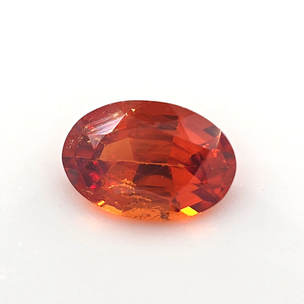 Spessartine Garnet 0.55 Ct Oval Cut – Vivid Orange Loose Garnet