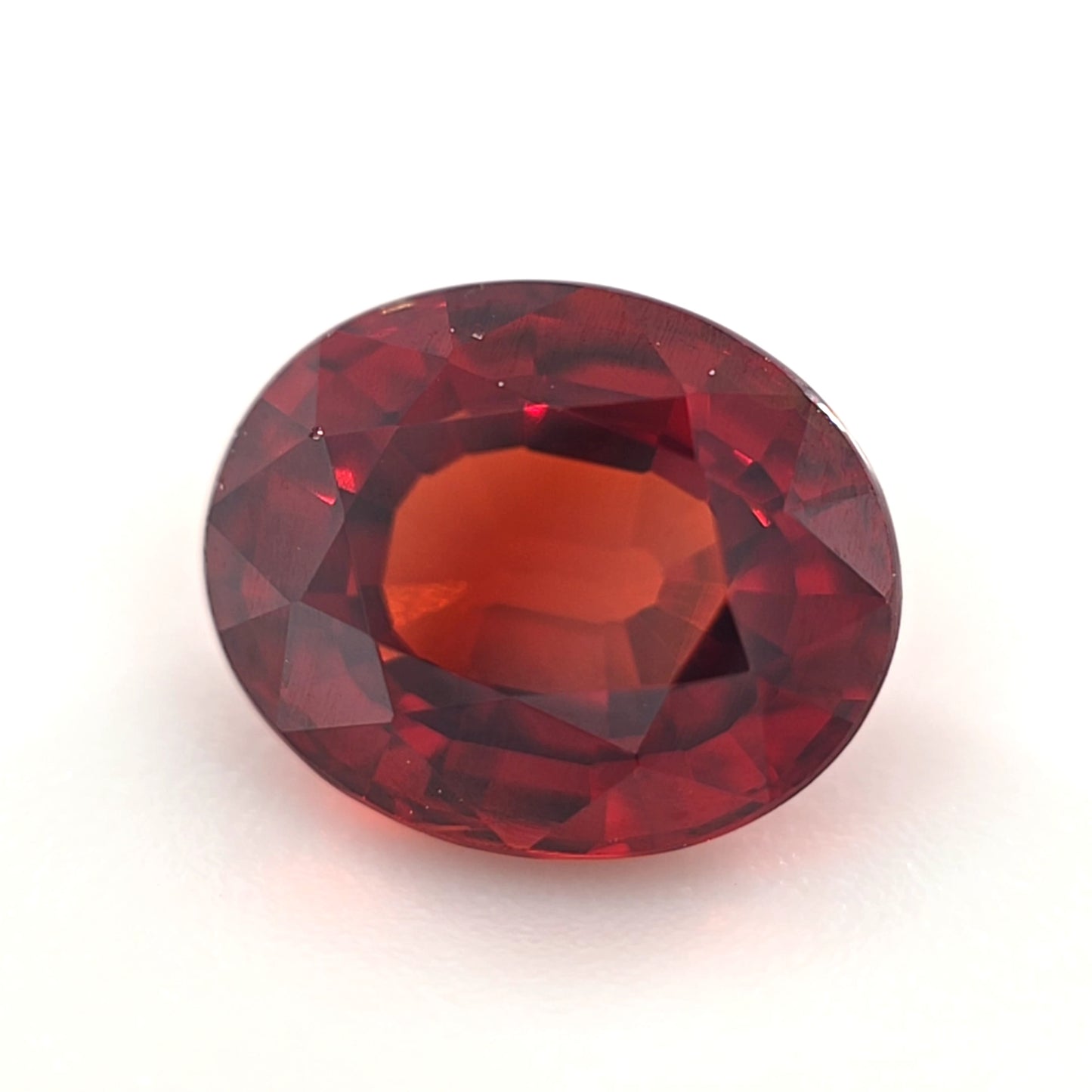 Spessartine Garnet Oval Cut 1.66 Ct – Deep Orange Red Natural Garnet