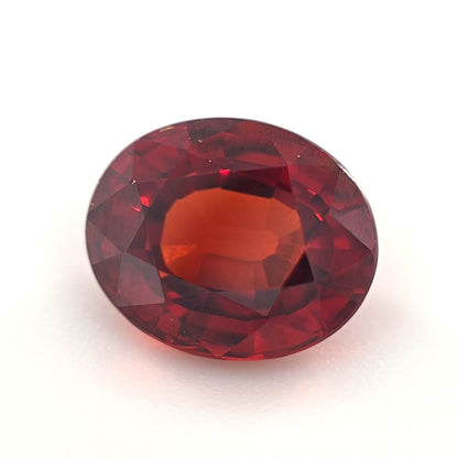Spessartine Garnet Oval Cut 1.66 Ct – Deep Orange Red Natural Garnet