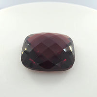 Double-Sided Pyrope-Almandine Garnet 15.42 Ct – Cushion Cut