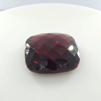 Double-Sided Pyrope-Almandine Garnet 15.42 Ct – Cushion Cut