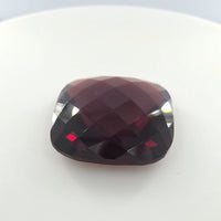 Double-Sided Pyrope-Almandine Garnet 15.42 Ct – Cushion Cut