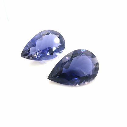Iolite Pear Cut Matched Pair 4.36 Tcw – Deep Violet Blue Iolite