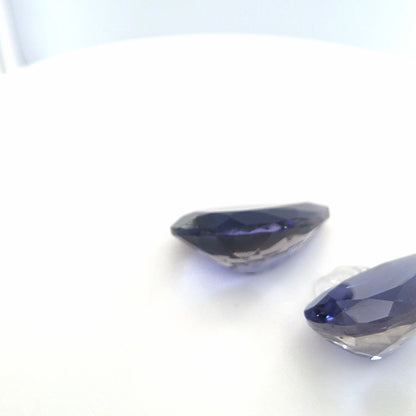 Iolite Pear Cut Matched Pair 4.36 Tcw – Deep Violet Blue Iolite