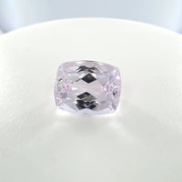 Kunzite Cushion Cut 3.86 Ct – Very Light Pinkish Purple Kunzite