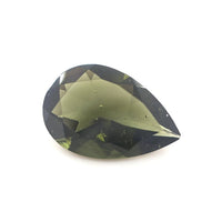 Moldavite Pear Cut 3.00 Ct – Olive Green Natural Moldavite