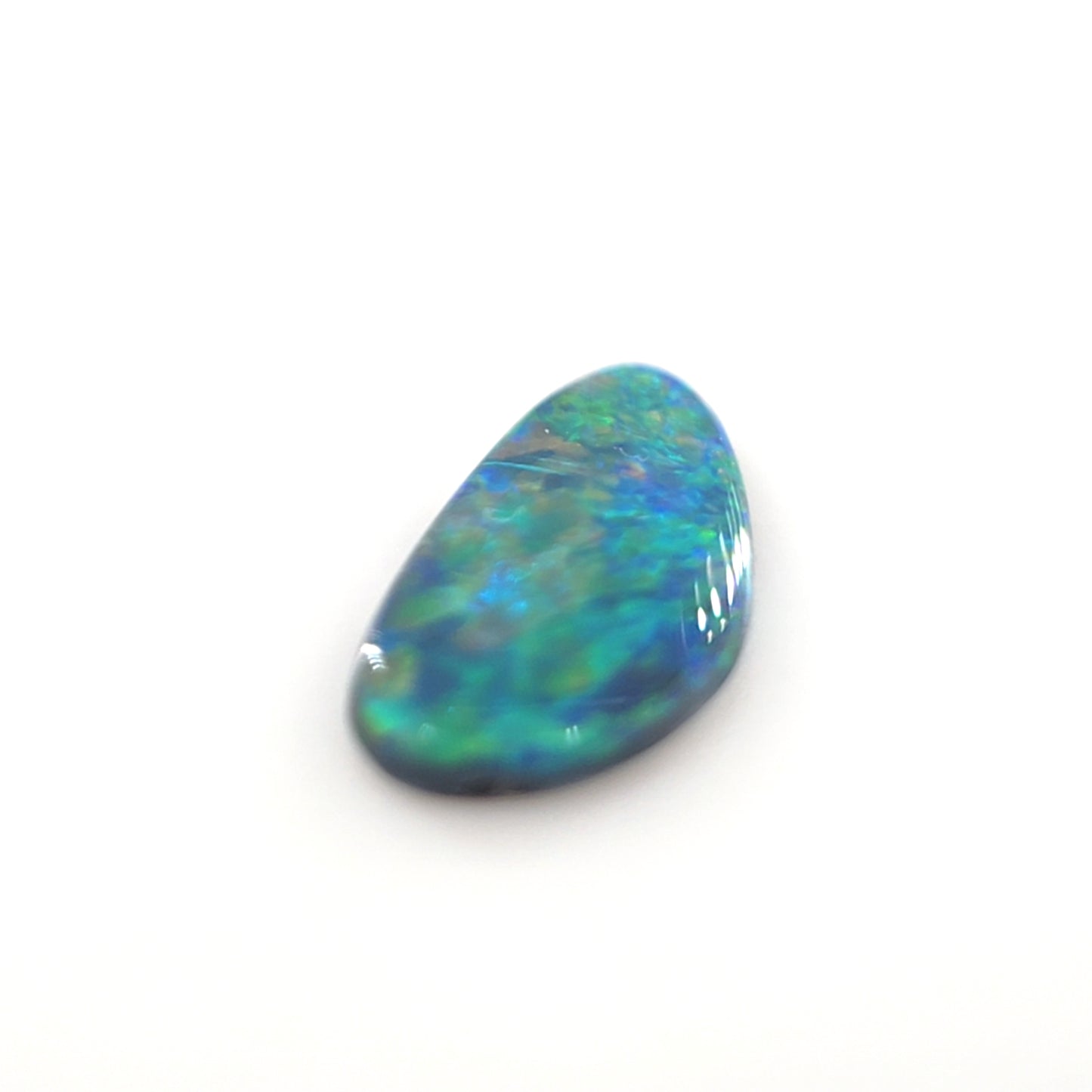 Lightning Ridge Dark Opal Freeform Cabochon 0.38 Ct