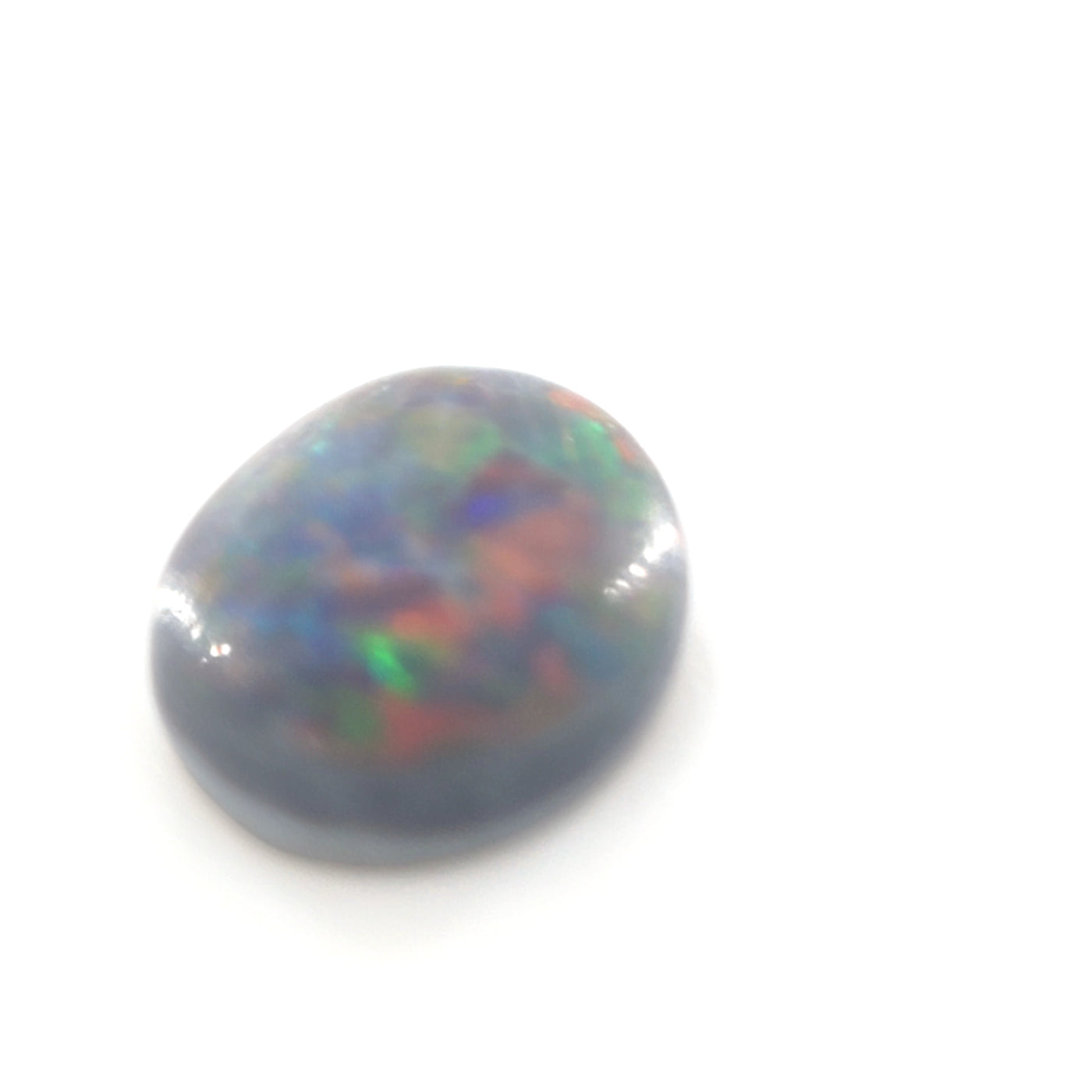Lightning Ridge Dark Opal Round Cabochon 0.58 Ct – Australian Natural Opal