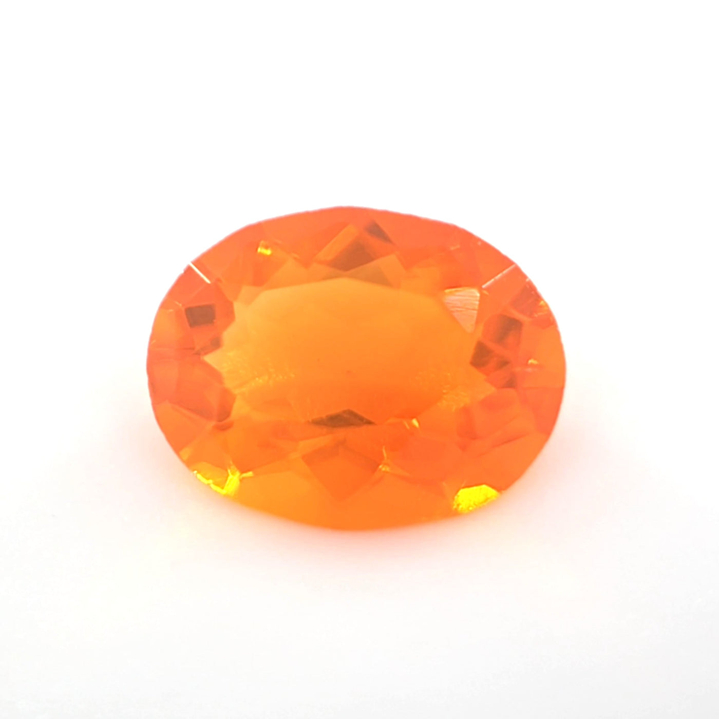 Mexican Fire Opal Oval Cut 0.60 Ct – Fire Orange Natural Opal