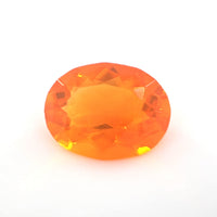 Mexican Fire Opal Oval Cut 0.60 Ct – Fire Orange Natural Opal