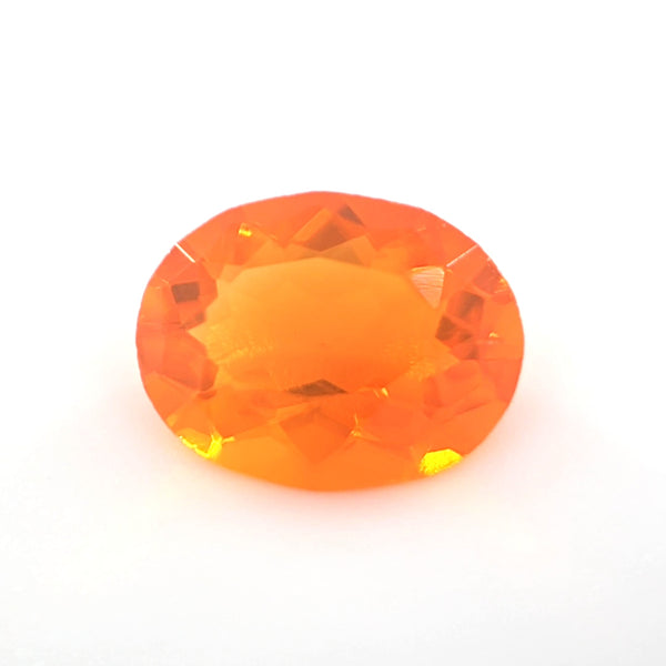 Mexican Fire Opal Oval Cut 0.60 Ct – Fire Orange Natural Opal