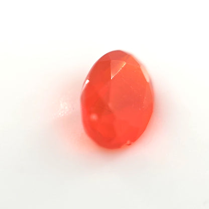 Fire Opal 0.32 Ct Oval Cut – Vivid Neon Orange Loose Opal