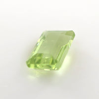 Peridot Emerald Cut 0.68 Ct – Lime Green Natural Peridot