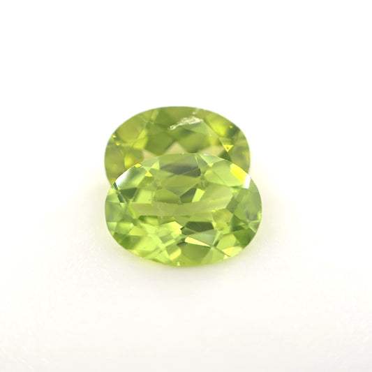 Peridot Cushion Cut Pair 2.45 Ct Tw – Lime Green Matching Pair