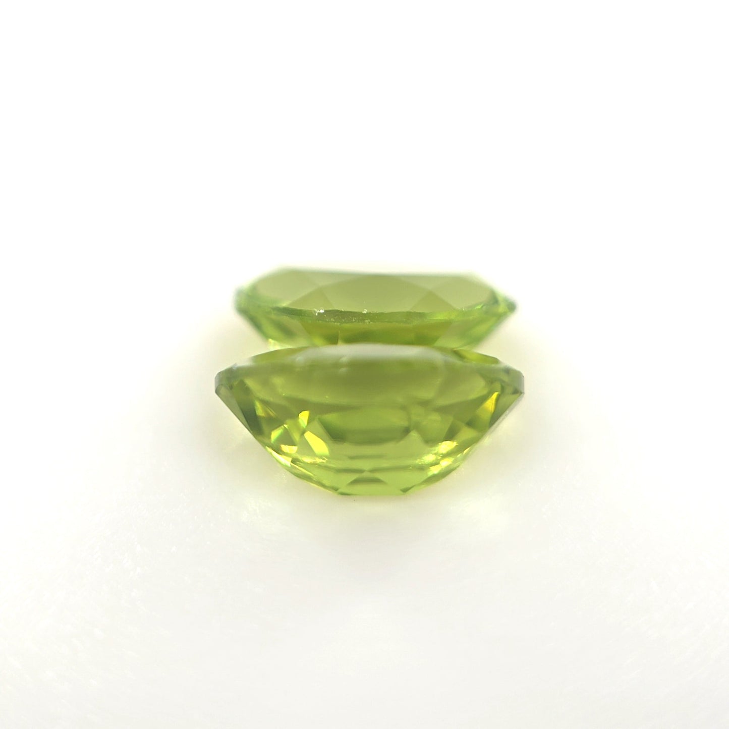 Peridot Cushion Cut Pair 2.45 Ct Tw – Lime Green Matching Pair