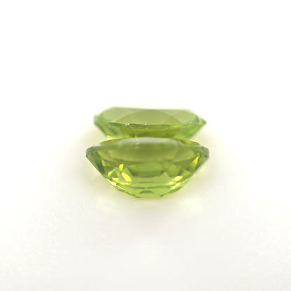 Peridot Cushion Cut Pair 2.45 Ct Tw – Lime Green Matching Pair