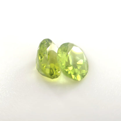 Peridot Cushion Cut Pair 2.45 Ct Tw – Lime Green Matching Pair