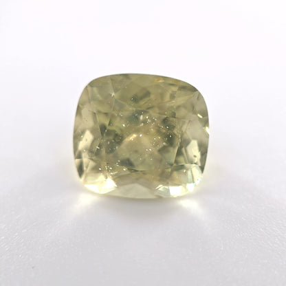 Peridot 3.92 Ct Cushion Cut – Light Yellow-Green Loose Peridot
