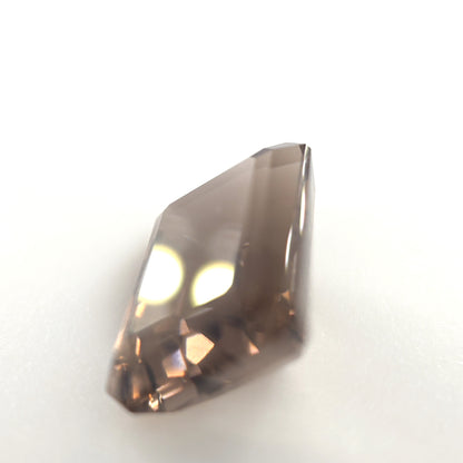 6.35 Ct Smoky Quartz Rectangle Cut – Natural Brown Quartz