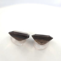 3.78 Ct Tw Smoky Quartz Matched Pair Rectangle Cut – Natural Brown Quartz