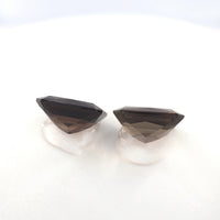 4.02 Ct Tw Smoky Quartz Matched Pair Rectangle Cut – Smoky Brown