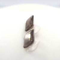 3.83 Ct Tw Smoky Quartz Matched Pair Rectangle Cut – Smoky Brown