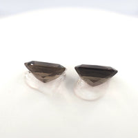 3.83 Ct Tw Smoky Quartz Matched Pair Rectangle Cut – Smoky Brown