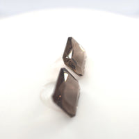 3.83 Ct Tw Smoky Quartz Matched Pair Rectangle Cut – Smoky Brown