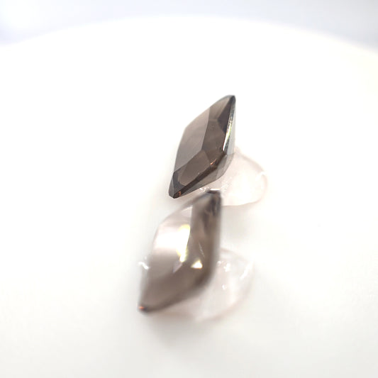 3.81 Ct Tw Smoky Quartz Matched Pair Rectangle Cut – Smoky Brown