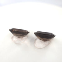 3.81 Ct Tw Smoky Quartz Matched Pair Rectangle Cut – Smoky Brown