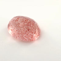 4.37 Ct Strawberry Quartz Oval Cut – Light Pink with Red