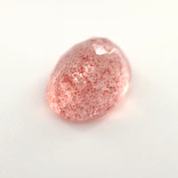 4.37 Ct Strawberry Quartz Oval Cut – Light Pink with Red