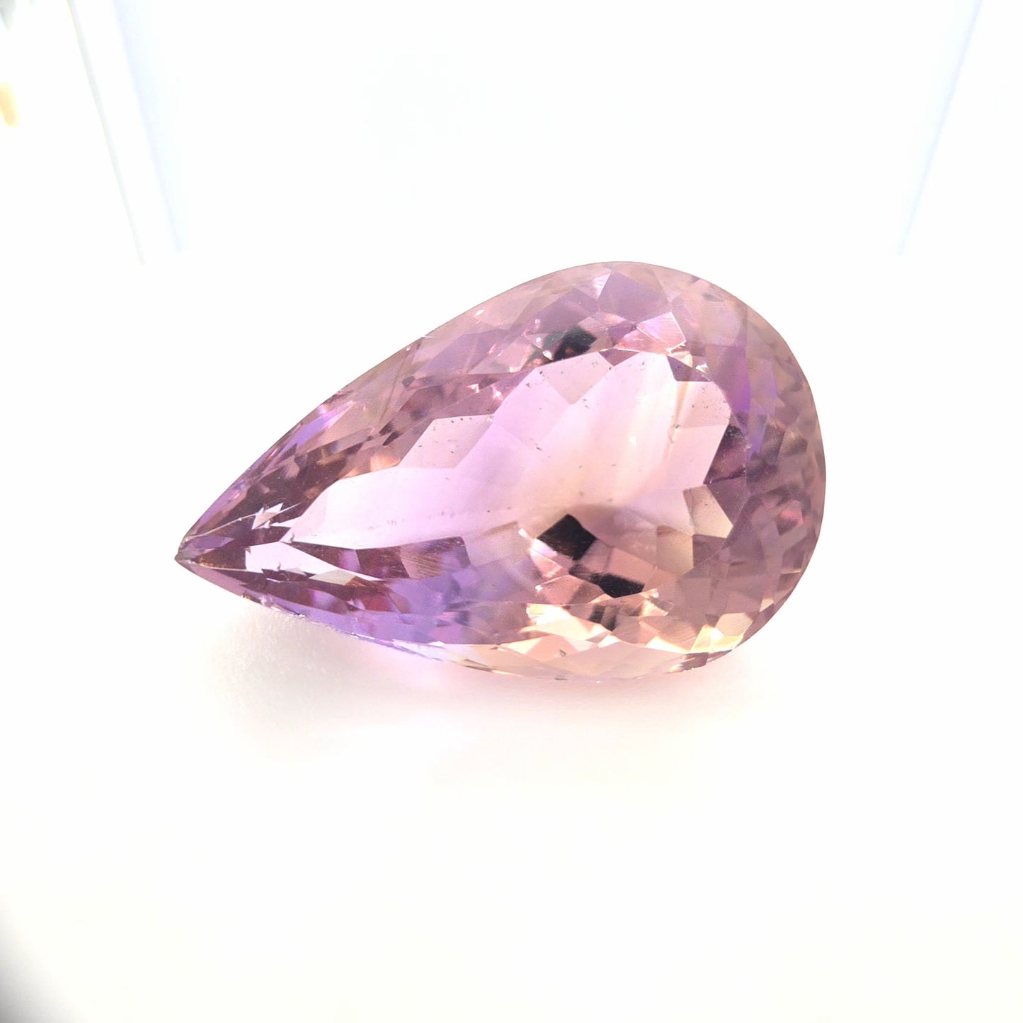 Ametrine Pear Cut 18.58 Ct – Lavender Purple & Golden Peach Ametrine