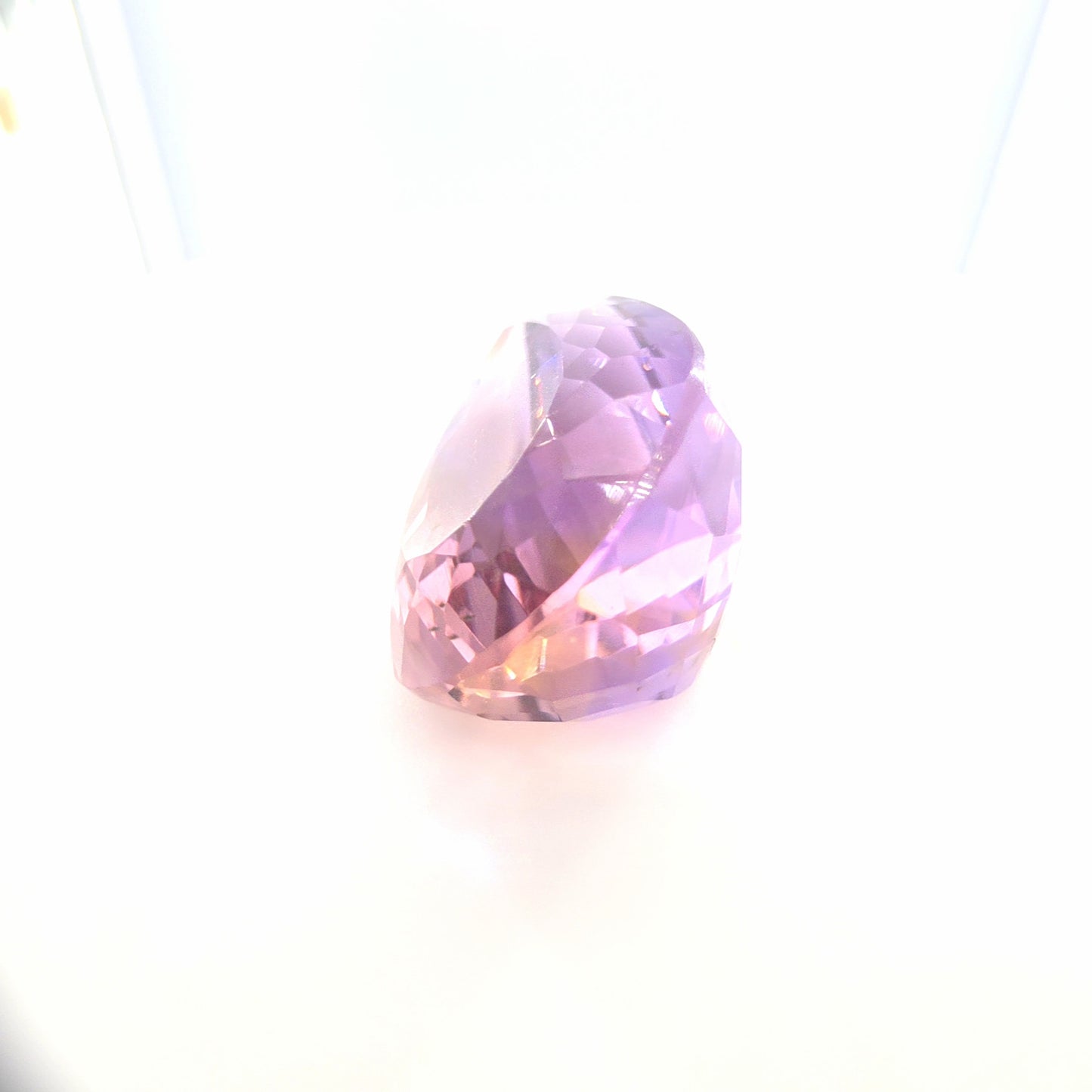 Ametrine Pear Cut 18.58 Ct – Lavender Purple & Golden Peach Ametrine