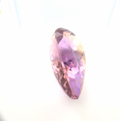 Ametrine Pear Cut 18.58 Ct – Lavender Purple & Golden Peach Ametrine