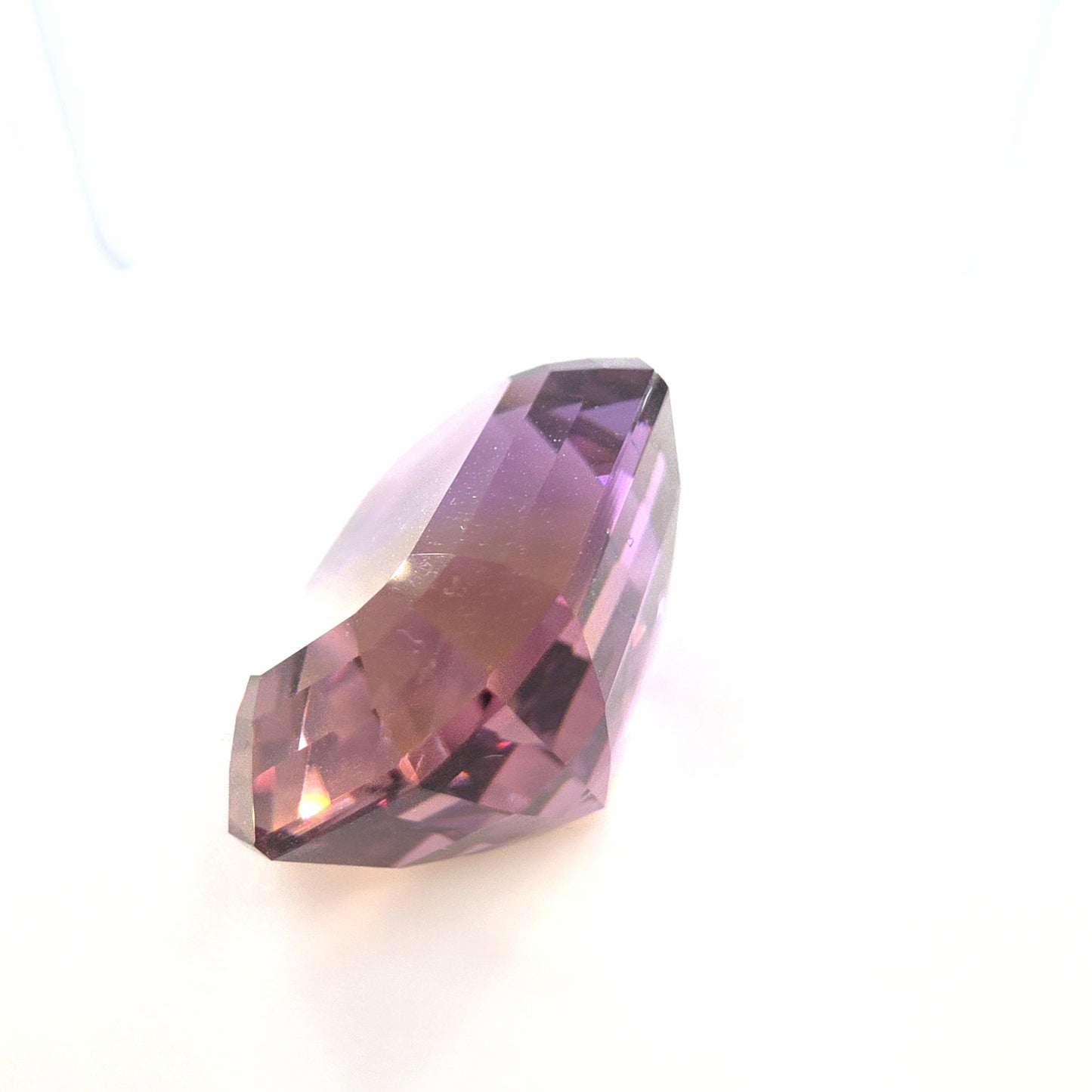 Ametrine Emerald Cut 18.00 Ct – Purple and Golden Yellow Bi-Color Quartz