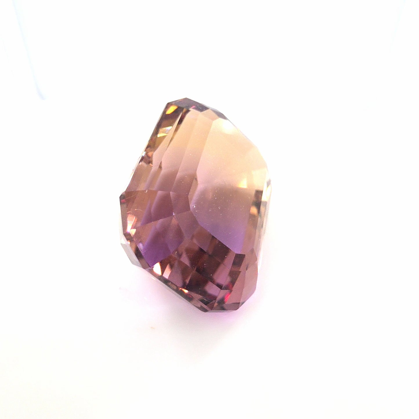 Ametrine Emerald Cut 18.00 Ct – Purple and Golden Yellow Bi-Color Quartz